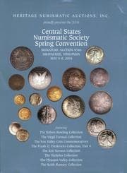 Tapa de 2004 Central States Numismatic Society Spring Convention HeritageSignature Auction #346