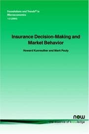 Tapa de Insurance Decision Making and Market Behavior