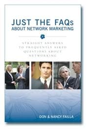 Tapa de Just the FAQs about Network Marketing