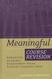 Tapa de Meaningful Course Revision