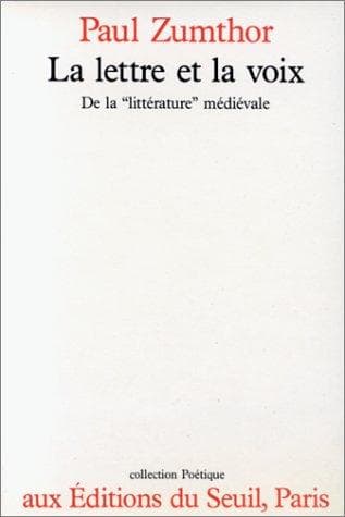 Tapa de La lettre et la voix