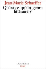 Tapa de Qu'est-ce qu'un genre littéraire?