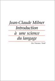 Tapa de Introduction à une science du langage