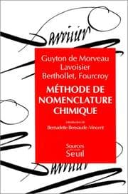 Tapa de Méthode de nomenclature chimique