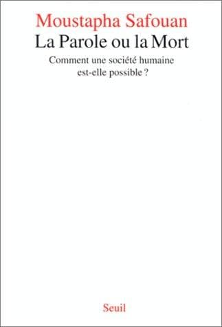 Tapa de La parole ou la mort