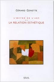 Tapa de L'Oeuvre de l'art. La relation esthétique