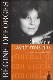 Tapa de Ce siècle avait trois ans
