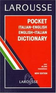 Tapa de Larousse Pocket Italian-English English Italian Dictionary