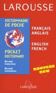 Tapa de Larousse dictionnaire de poche, français-anglais, anglais-français