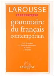 Tapa de Grammaire du français contemporain
