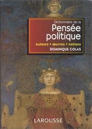 Tapa de Dictionnaire de la pensée politique