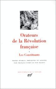 Tapa de Orateurs de la Révolution française