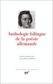 Tapa de Anthologie bilingue de la poésie allemande