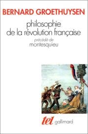Tapa de Philosophie de la Révolution française