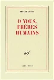 Tapa de O vous, frères humains