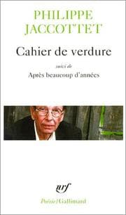Tapa de Cahier de verdure, suivi de "Après beaucoup d'années"