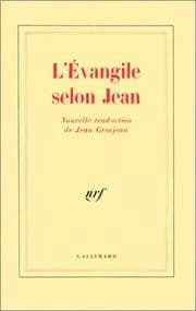 Tapa de L'Evangile selon Jean