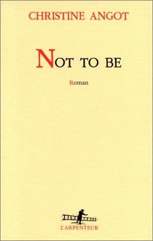 Tapa de Not to be