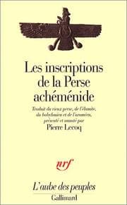 Tapa de Les inscriptions de la Perse achéménide
