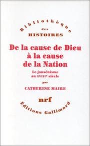 Tapa de De la cause de Dieu à la cause de la nation