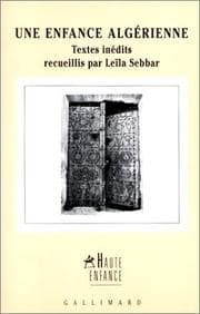 Tapa de Une enfance algérienne