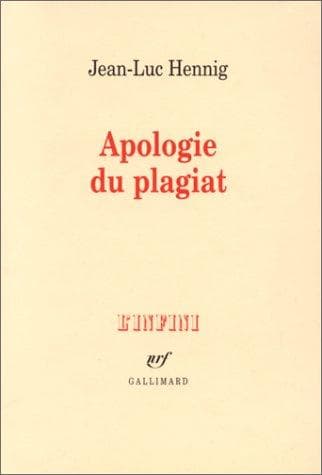 Tapa de Apologie du plagiat