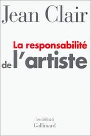 Tapa de La responsabilité de l'artiste