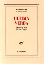 Tapa de Ultima verba