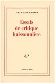 Tapa de Essais de critique buissonnière