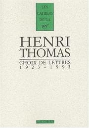 Tapa de Choix de lettres, 1923-1993