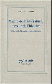 Tapa de Misère de la littérature, terreur de l'histoire