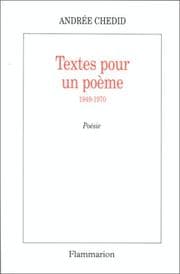 Tapa de Textes pour un poème, 1949-1970