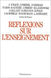 Tapa de Réflexions sur l'enseignement