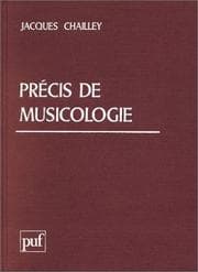 Tapa de Précis de musicologie