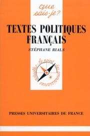 Tapa de Textes politiques français
