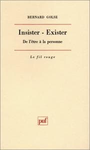 Tapa de Insister-exister