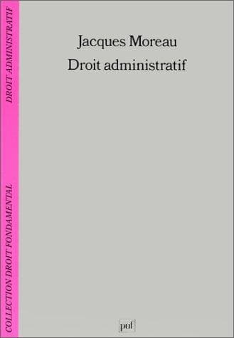 Tapa de Droit administratif