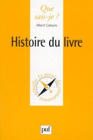 Tapa de Histoire du livre