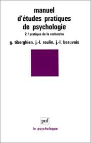 Tapa de Manuel d'études pratiques de psychologie
