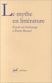Tapa de Le mythe en littérature