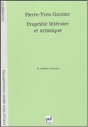 Tapa de Propriété littéraire et artistique