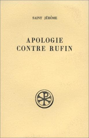 Tapa de Apologie contre Rufin
