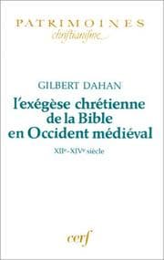 Tapa de L' exégèse chrétienne de la Bible en Occident médiéval, XIIe-XIVe siècle