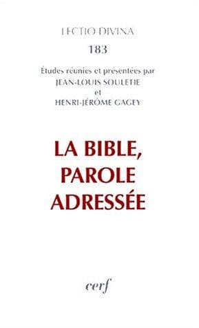 Tapa de La Bible, parole adressée