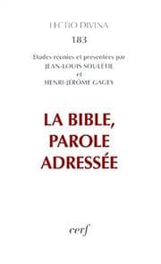 Tapa de La Bible, parole adressée