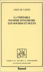 Tapa de La véritable manière d'instruire les sourds et muets
