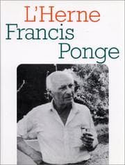 Tapa de Francis Ponge