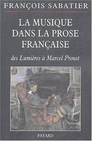 Tapa de La musique dans la prose française
