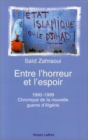 Tapa de Entre l'horreur et l'espoir