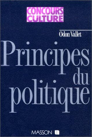 Tapa de Principes du politique